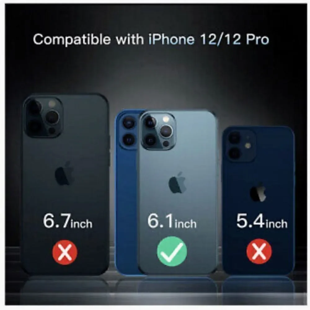 Bundle Casekoo Screen Protector iPhone 12 or 12 Pro Full Coverage Tempered Glass